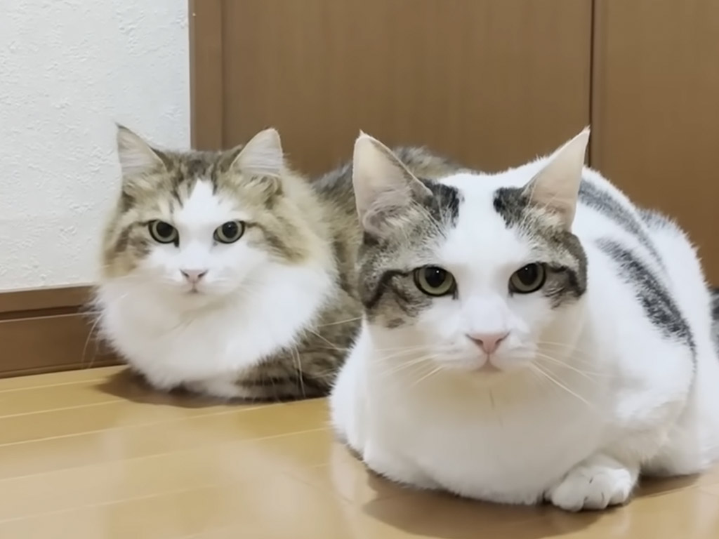 子猫のことが、気になって気になって仕方がない先輩たち