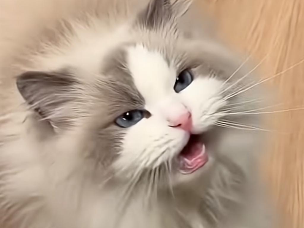 【おしゃべり上手】名前を呼ばれて完璧なお返事!飼い主さんを見つめて甘える猫さんにメロメロ